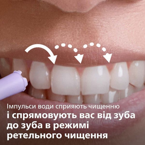 Іригатор Philips портативний Sonicare Cordless Power Flosser 3000, чаша 250 мл, чохол, 2 насадки , чорний (HX3826/33) 370929 фото