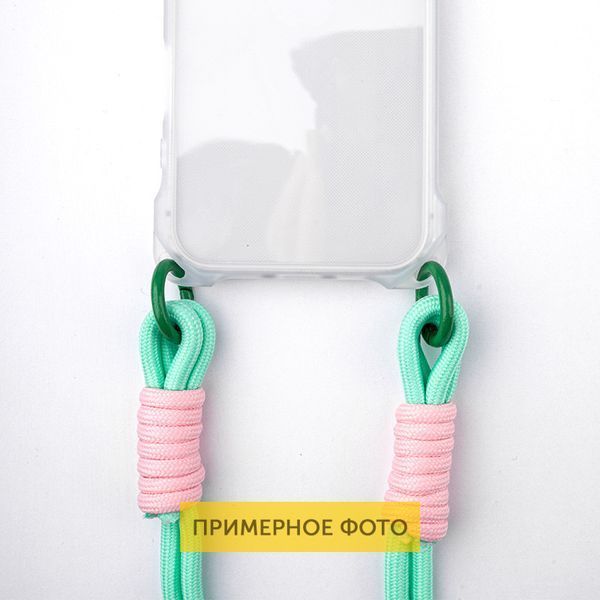 Чохол TPU CrossBody with straps для Apple iPhone 16e (6.1") Transparent 359091 фото