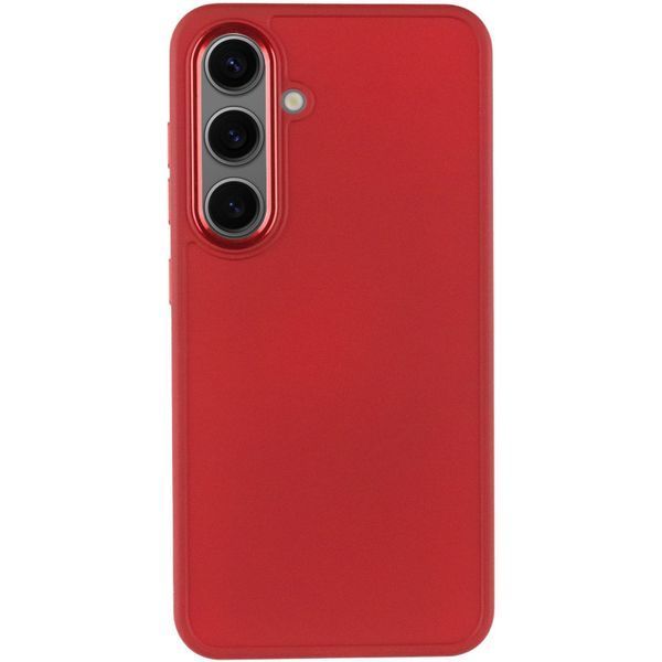 TPU чохол Bonbon Metal Style для Samsung Galaxy S24 Червоний / Red 284973 фото