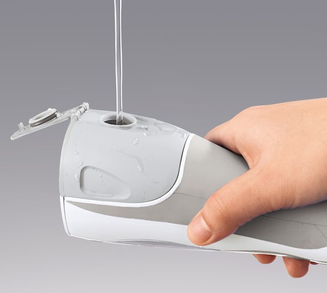 Іригатор Panasonic портативний, чаша 130 мл, аккум. в компл., сірий (EW1411H321) 368902 фото