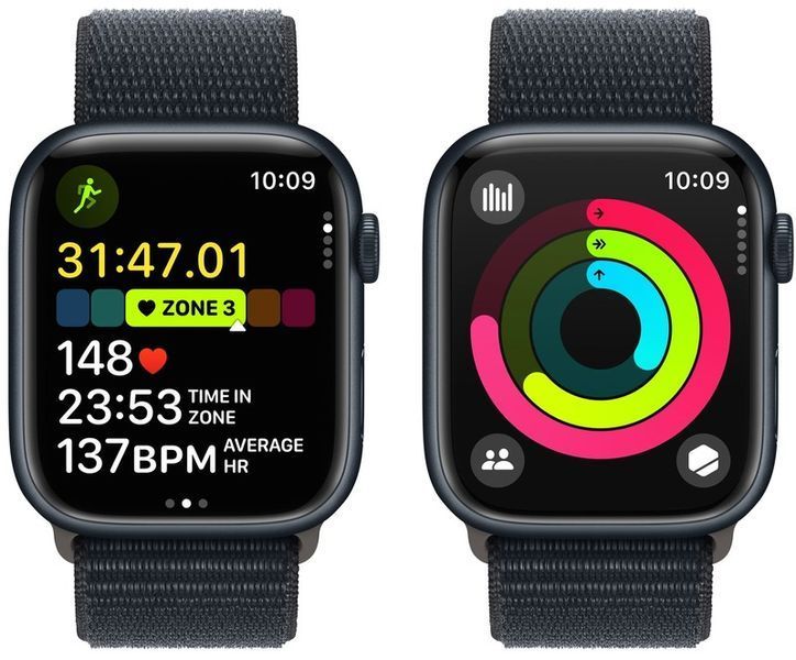 Смарт-годинник Apple Watch Series 9 GPS 45mm Midnight Aluminum Case With Midnight Sport Loop MR9C3 277653 фото