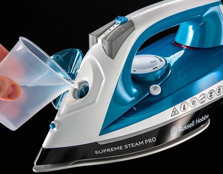 Праска Russell Hobbs Supreme Steam Pro, 2600Вт, 310мл, паровий удар -145гр, постійна пара - 40гр, керам. підошва, синій (23971-56) 373519 фото