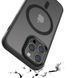 TPU+PC чохол Metal Buttons with MagSafe Colorful для Apple iPhone 15 Pro (6.1") Чорний 275252 фото 7