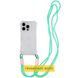Чохол TPU CrossBody with straps для Apple iPhone 16e (6.1") Transparent 359091 фото 1