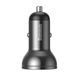 АЗП 2USB Baseus Digital Display (4.8A 24W) (CCBX-0G) Grey 214786 фото 3