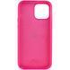 Чохол Silicone Case Full Protective (AA) для Apple iPhone 15 Pro (6.1") Рожевий / Barbie pink 276727 фото 2