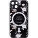TPU+PC чохол Secret Garden with MagSafe для Apple iPhone 14 (6.1") Black 260175 фото 1