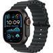 Ремінець Apple Watch Ocean Band Black - Black Titanium Finish 44/45/46/49mm (MYPD3) 323026 фото 1