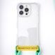Чохол TPU CrossBody with straps для Apple iPhone 16e (6.1") Transparent 359091 фото 7