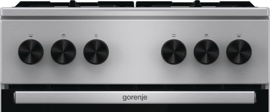 Плита Gorenje газова, 70л, 50x60см, чавун, нерж (GG5A11XF) 374965 фото