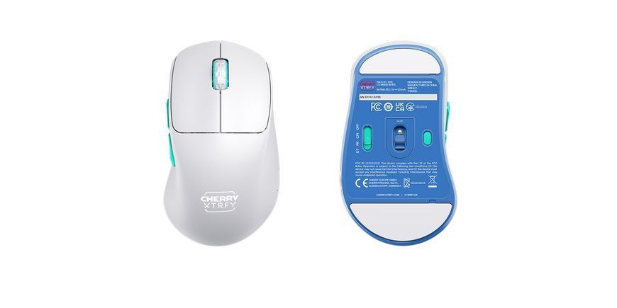 Миша Cherry Xtrfy M64, WL/USB-A, RGB, білий (CX-M64W-WHITE) 369658 фото
