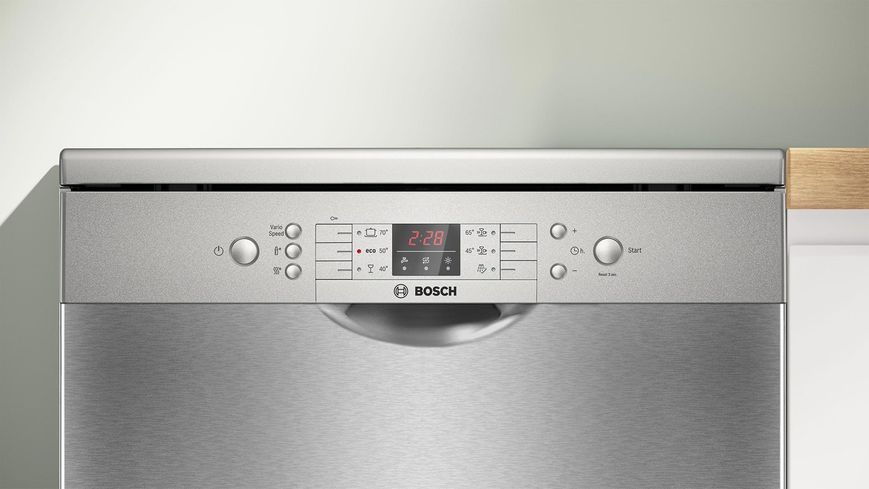 Посудомийна машина Bosch, 13компл., 60см, дисплей, нержавійка (SMS26DI00T) 375531 фото