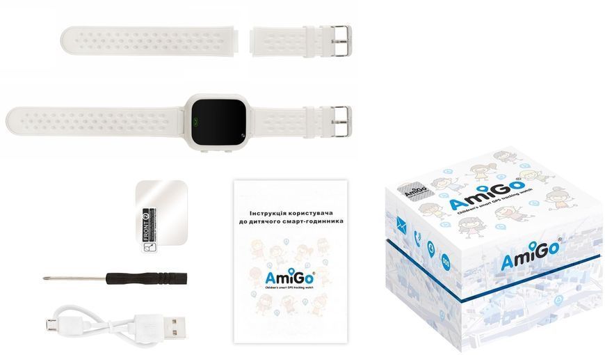 Смарт-годинник Для дітей AmiGo GO009 White (Білий) 272527 фото