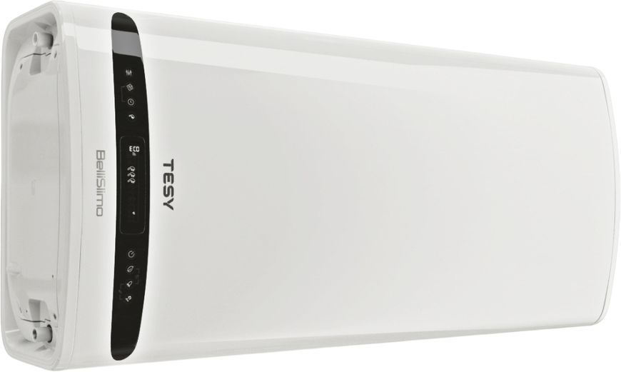 Водонагрівач електр. TESY Bellislimo Cloud плаский GCR 1002722 E31 ECW Wi-Fi, 100л, 2,2кВт, ун. монтаж, електр. кер-ння, B, білий 363809 фото