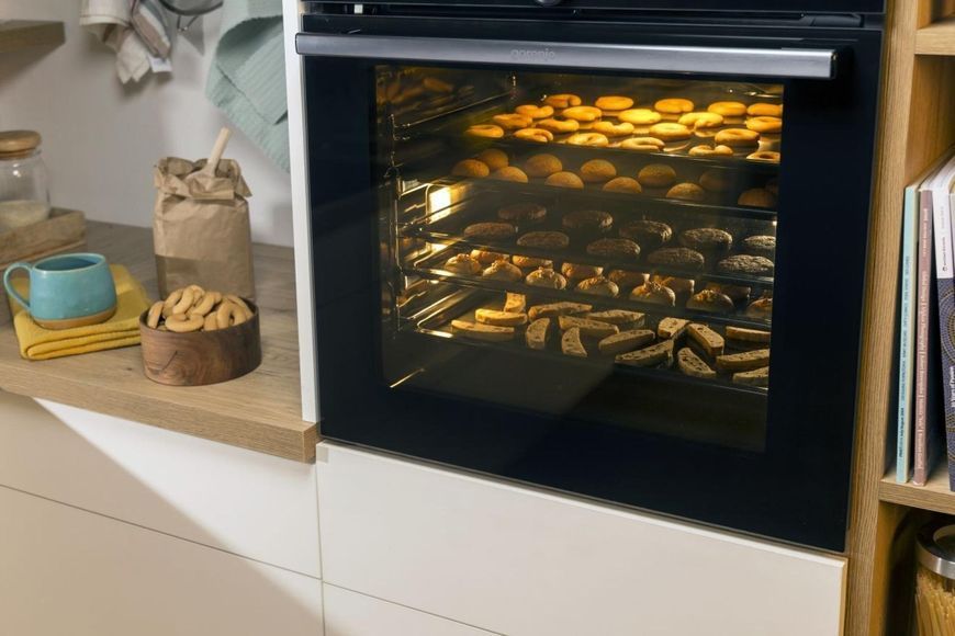 Духова шафа Gorenje електрична, 77л, A+, дисплей, нерж (BO6735E02X) 363064 фото