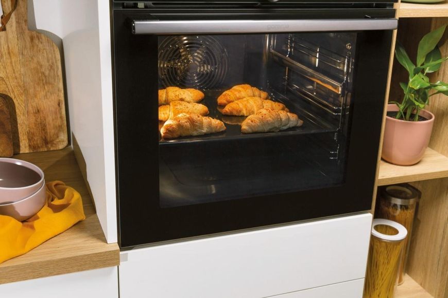 Духова шафа Gorenje електрична, 77л, A+, дисплей, нерж (BO6735E02X) 363064 фото