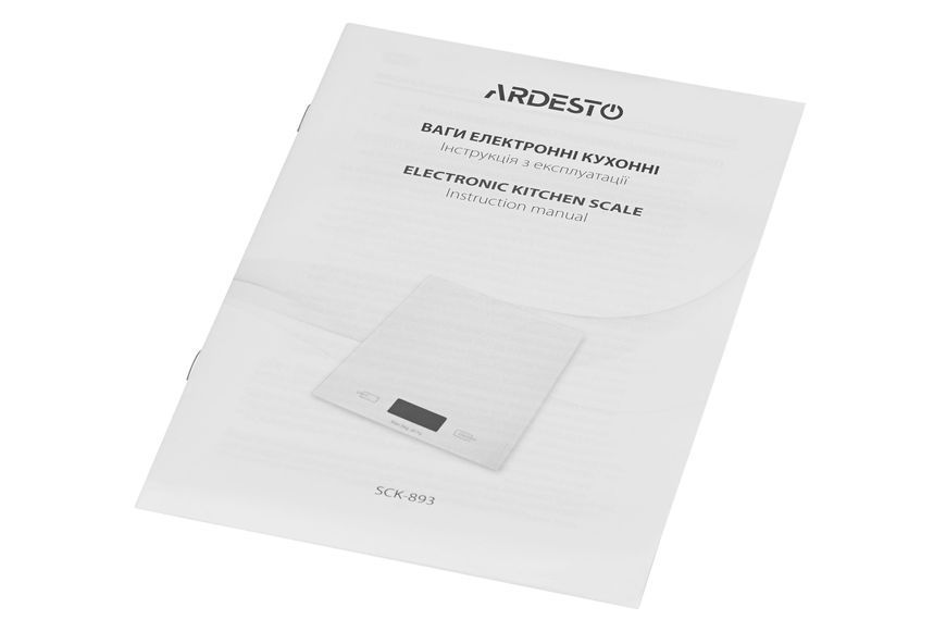 Ваги Ardesto кухонні Lemon, 5кг, AAAx2 в комплекті, скло, багатокольоровий (SCK-893LEMON) 368833 фото