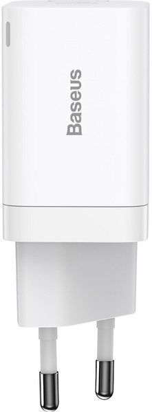 Зарядний Пристрій Baseus Super Si Pro Quick Charger Type-C+USB 30W CCSUPP-E02 White 241478 фото