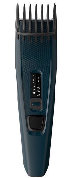 Машинка для стриження Philips Series 3000, від мережі, роторний мотор, насадок-1, сталь, синій (HC3505/15) 367365 фото