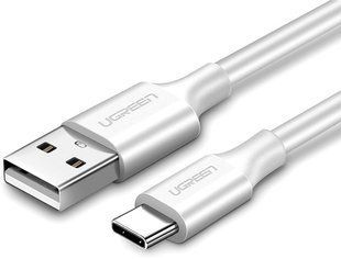 Кабель UGREEN US287 USB 2.0 To USB Type-C Cable Nickel Plating 3A 1.5m White (60122) 278879 фото