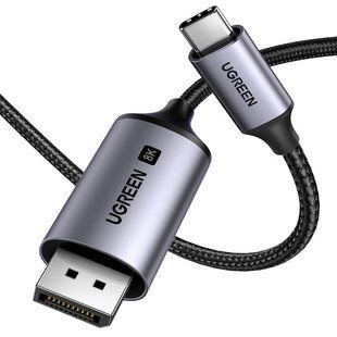 Кабель UGREEN CM556 USB-C to DisplayPort 8K Cable 2m (25158) Black 314326 фото