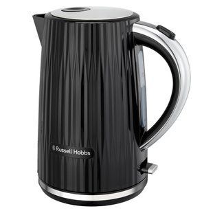 Електрочайник Russell Hobbs Eden, 1.7л, нержавіюча сталь, пластик, чорний (27361-70) 363975 фото