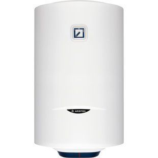 Водонагрівач електр. Ariston круглий BLU1 R PL DRY, 80л, 1,5кВт, сухий тен, мех. кер-ння, C, Італія, білий 372838 фото