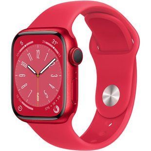 Смарт-годинник Apple Watch Series 8 GPS 41mm Product Red Aluminum Case With Product Red Sport Band MNP73 255459 фото