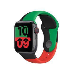 Ремінець Apple Watch Sport Band 42/44 Black Unity (MJ4W3) 325202 фото