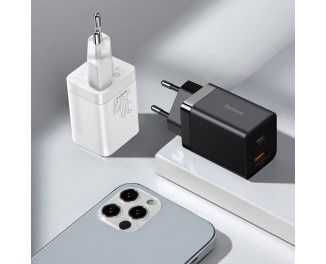 Зарядний Пристрій Baseus Super Si Pro Quick Charger Type-C+USB 30W CCSUPP-E02 White 241478 фото