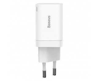 Зарядний Пристрій Baseus Super Si Pro Quick Charger Type-C+USB 30W CCSUPP-E02 White 241478 фото