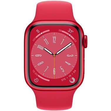 Смарт-годинник Apple Watch Series 8 GPS 41mm Product Red Aluminum Case With Product Red Sport Band MNP73 255459 фото