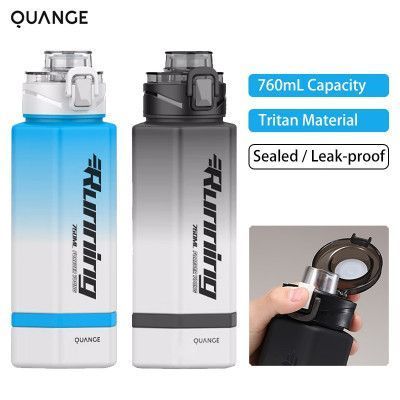Пляшка для води Xiaomi Quange Large Capacity Tritan Water Cup 760ml (6972229764770) Black/White 284061 фото