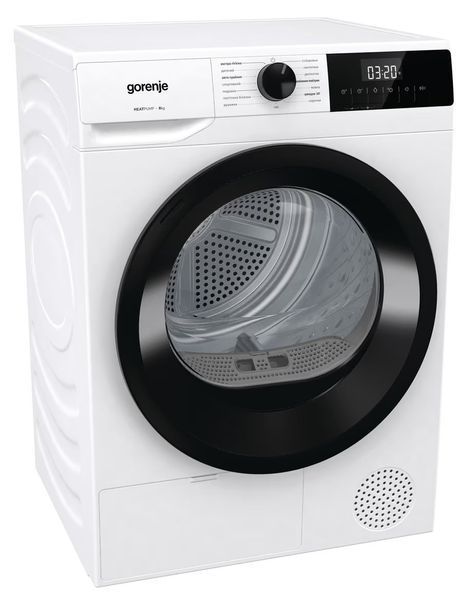 Сушильна машина Gorenje конденсаційна, 8кг, А++, 60см, дисплей, білий (DHNE82) 375103 фото