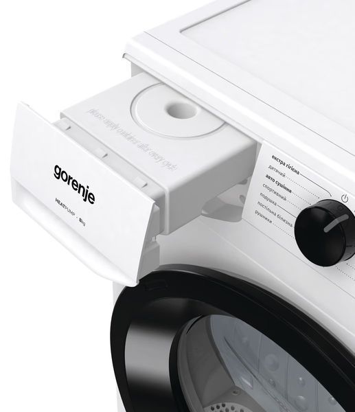 Сушильна машина Gorenje конденсаційна, 8кг, А++, 60см, дисплей, білий (DHNE82) 375103 фото