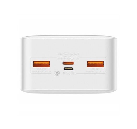 Портативна батарея Baseus 30000mAh 20W Display (PPBD050402) White 271359 фото