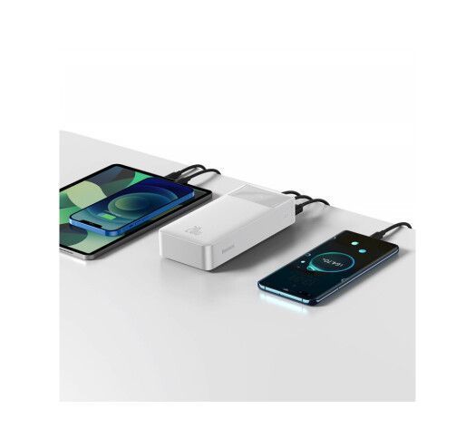 Портативна батарея Baseus 30000mAh 20W Display (PPBD050402) White 271359 фото