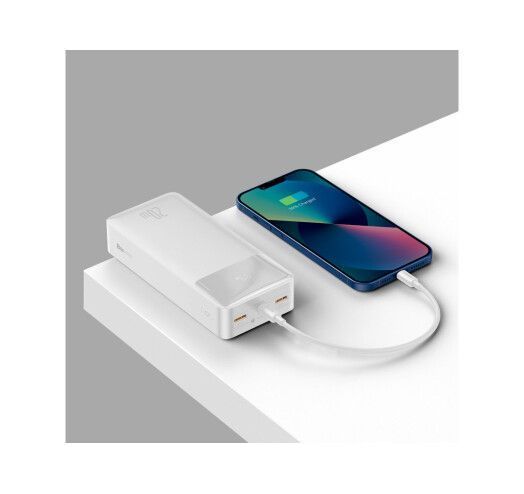 Портативна батарея Baseus 30000mAh 20W Display (PPBD050402) White 271359 фото