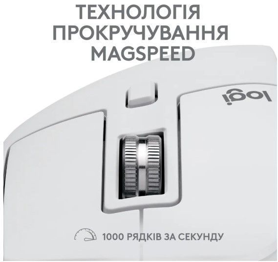 Миша LOGITECH MX Master 3S For Mac Performance Wireless, Pale Grey (910-006572) 306833 фото