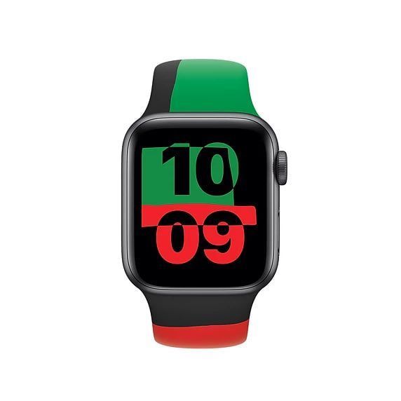 Ремінець Apple Watch Sport Band 42/44 Black Unity (MJ4W3) 325202 фото