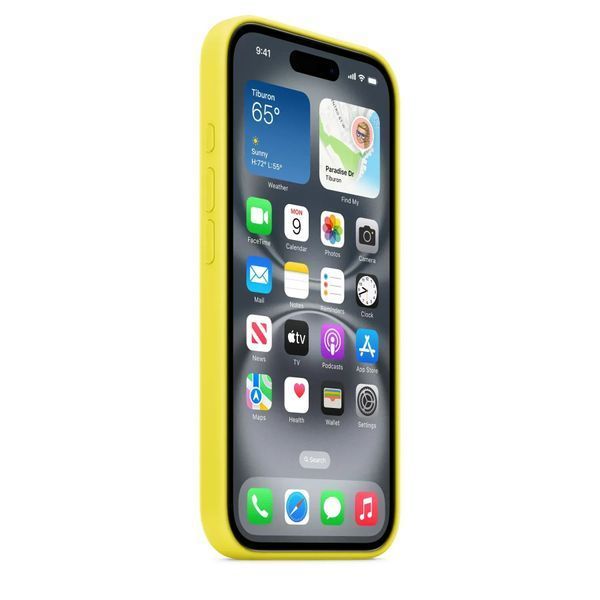 Чохол-накладка Apple iPhone 16 Silicone Case with MagSafe - Star Fruit (MYY73) 322314 фото