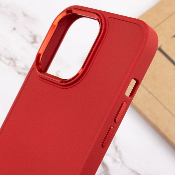 TPU чохол Bonbon Metal Style для Apple iPhone 14 Pro (6.1") Червоний / Red 257180 фото