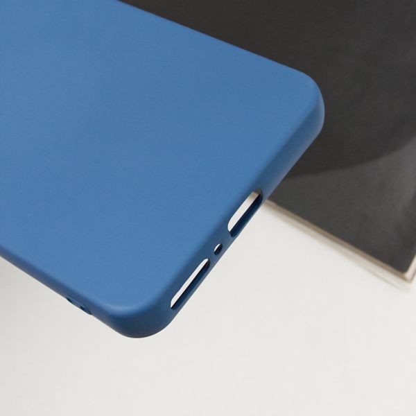 Чохол TPU GETMAN Liquid Silk Full Camera для Xiaomi Redmi Note 13 Pro 4G Синій / Navy Blue 357165 фото