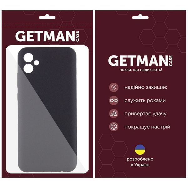 Чохол TPU GETMAN Liquid Silk Full Camera для Samsung Galaxy A05 Чорний / Black 323738 фото