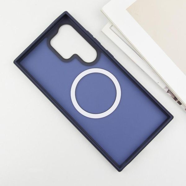 Чохол Ummi Colorful with MagSafe для Samsung Galaxy S24 Ultra Синій / Navy Blue 401962 фото