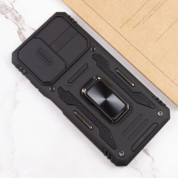 Ударостійкий чохол Camshield Army Ring для Xiaomi Redmi Note 11 (Global) / Note 11S / Note 12S Чорний / Black 256154 фото