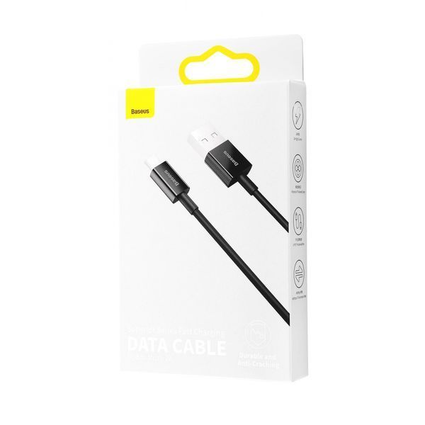 Кабель Baseus Superior Series Fast Charging Data USB кабель USB To Micro 2 A 2М (CAMYS-A01) Black 252356 фото