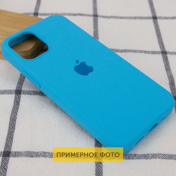 Чохол Silicone Case Full Protective (AA) для Apple iPhone 16 (6.1") Блакитний / Blue 319339 фото