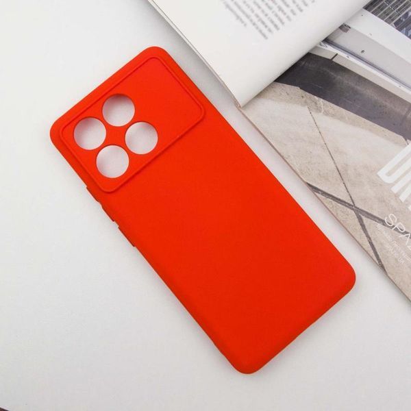 Чохол TPU GETMAN Liquid Silk Full Camera для Xiaomi Poco X6 Pro Червоний / Red 397128 фото