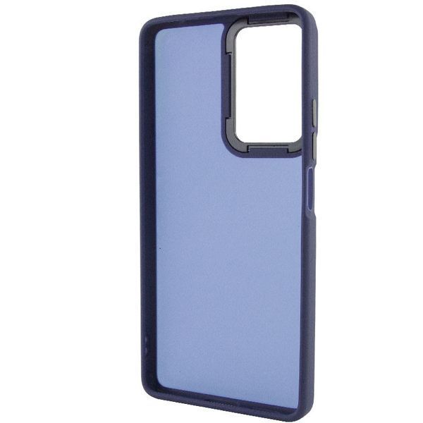 Чохол TPU+PC Lyon Frosted для Xiaomi Redmi Note 10 Pro / 10 Pro Max Navy Blue 273460 фото